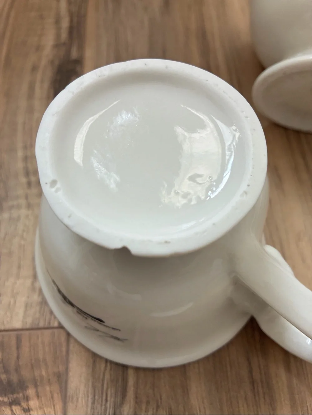 Baileys White Wink Face Teacup and Creamer Set 8 boy or girl